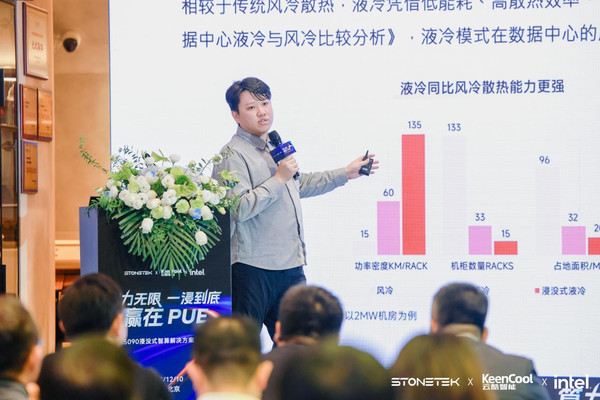 四通集团高级产品经理 胡镇发 四通集团携手云酷智能全球首发RTX5090浸没式智算解决方案 开启绿色算力浸时代