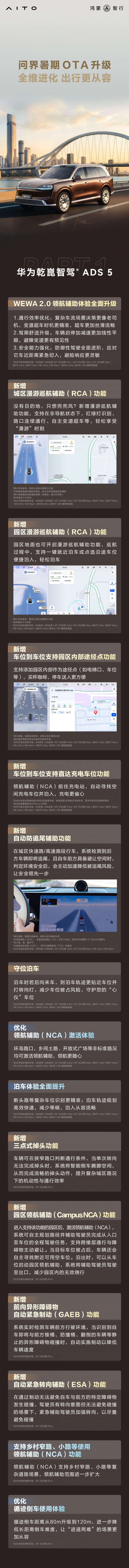 问界开启暑期OTA大规模推送 问界开启暑期OTA大规模推送 乾崑智驾ADS 5再度升级